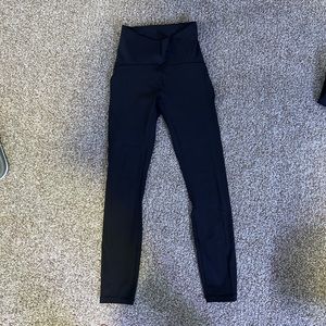 Lululemon mesh leggings in black